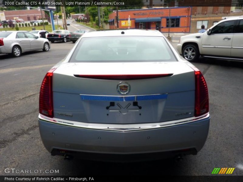 Light Platinum / Cashmere/Cocoa 2008 Cadillac CTS 4 AWD Sedan