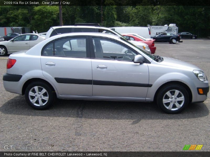 Clear Silver / Gray 2009 Kia Rio LX Sedan