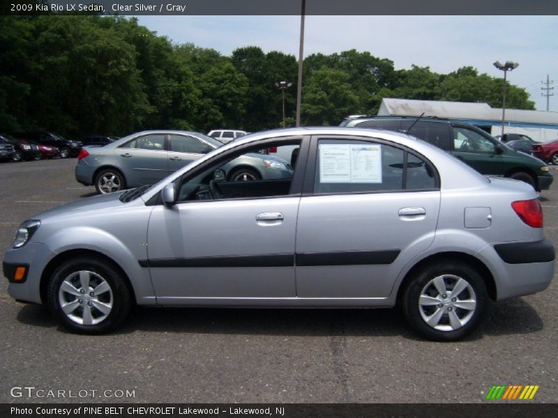 Clear Silver / Gray 2009 Kia Rio LX Sedan