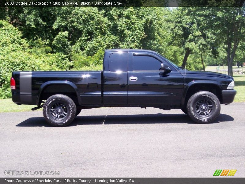 Black / Dark Slate Gray 2003 Dodge Dakota Sport Club Cab 4x4