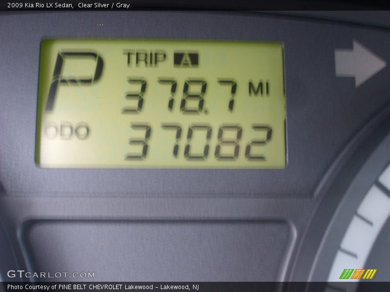 Clear Silver / Gray 2009 Kia Rio LX Sedan