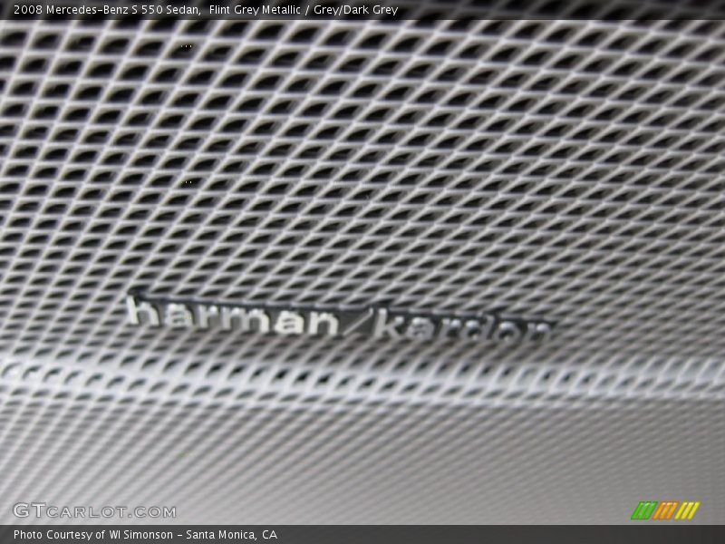Flint Grey Metallic / Grey/Dark Grey 2008 Mercedes-Benz S 550 Sedan