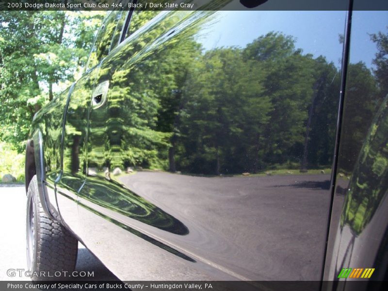 Black / Dark Slate Gray 2003 Dodge Dakota Sport Club Cab 4x4