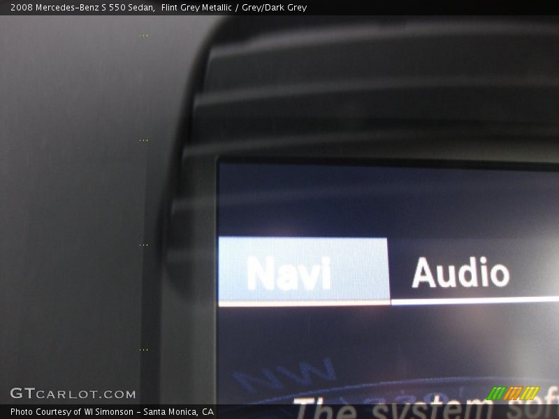 Flint Grey Metallic / Grey/Dark Grey 2008 Mercedes-Benz S 550 Sedan