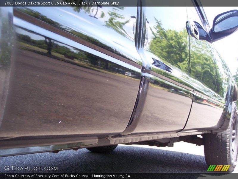 Black / Dark Slate Gray 2003 Dodge Dakota Sport Club Cab 4x4