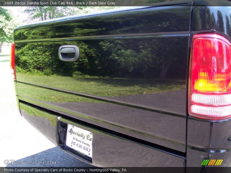 Black / Dark Slate Gray 2003 Dodge Dakota Sport Club Cab 4x4