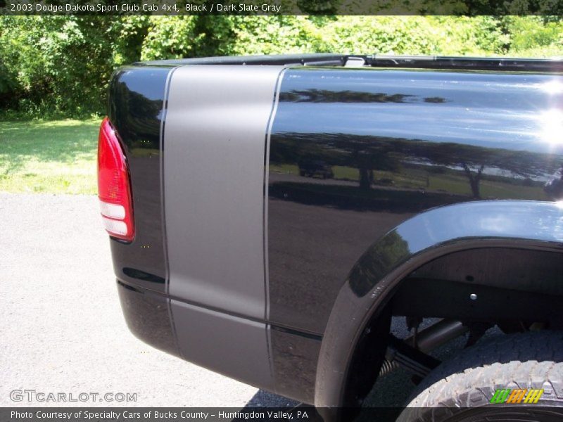 Black / Dark Slate Gray 2003 Dodge Dakota Sport Club Cab 4x4