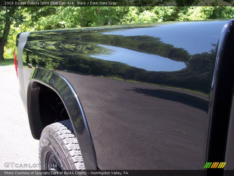 Black / Dark Slate Gray 2003 Dodge Dakota Sport Club Cab 4x4