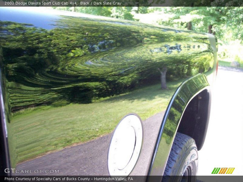 Black / Dark Slate Gray 2003 Dodge Dakota Sport Club Cab 4x4