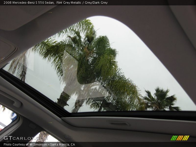 Flint Grey Metallic / Grey/Dark Grey 2008 Mercedes-Benz S 550 Sedan
