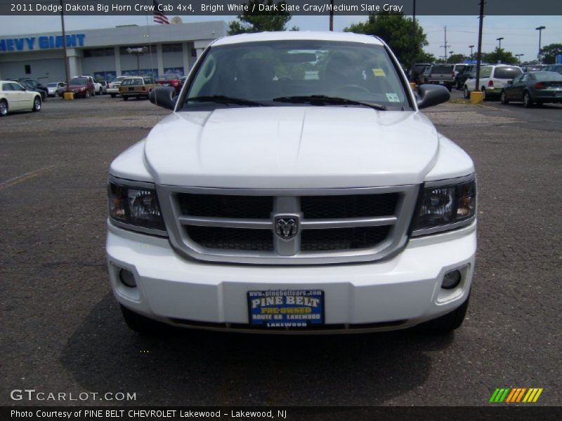 Bright White / Dark Slate Gray/Medium Slate Gray 2011 Dodge Dakota Big Horn Crew Cab 4x4