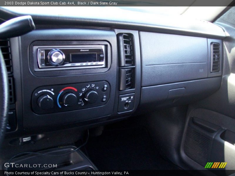 Black / Dark Slate Gray 2003 Dodge Dakota Sport Club Cab 4x4