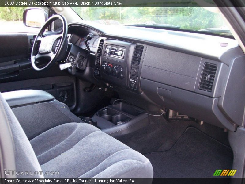 Black / Dark Slate Gray 2003 Dodge Dakota Sport Club Cab 4x4