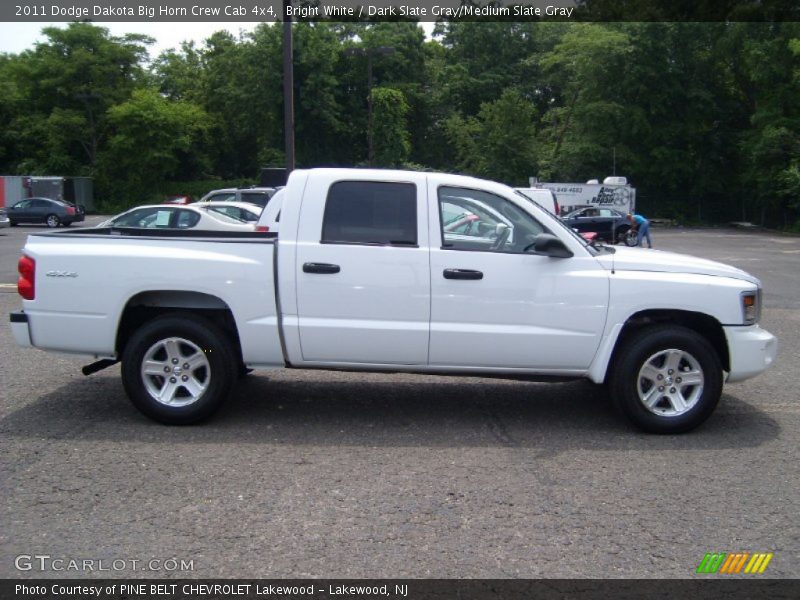 Bright White / Dark Slate Gray/Medium Slate Gray 2011 Dodge Dakota Big Horn Crew Cab 4x4