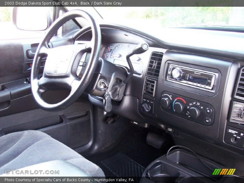 Black / Dark Slate Gray 2003 Dodge Dakota Sport Club Cab 4x4