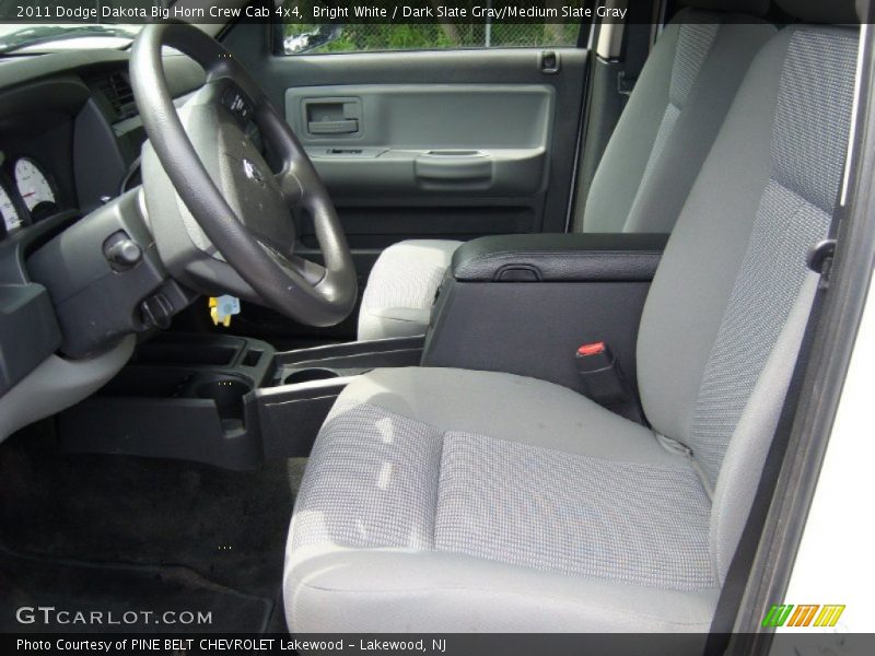  2011 Dakota Big Horn Crew Cab 4x4 Dark Slate Gray/Medium Slate Gray Interior