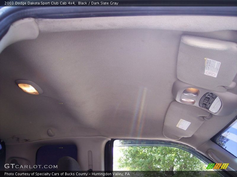 Black / Dark Slate Gray 2003 Dodge Dakota Sport Club Cab 4x4