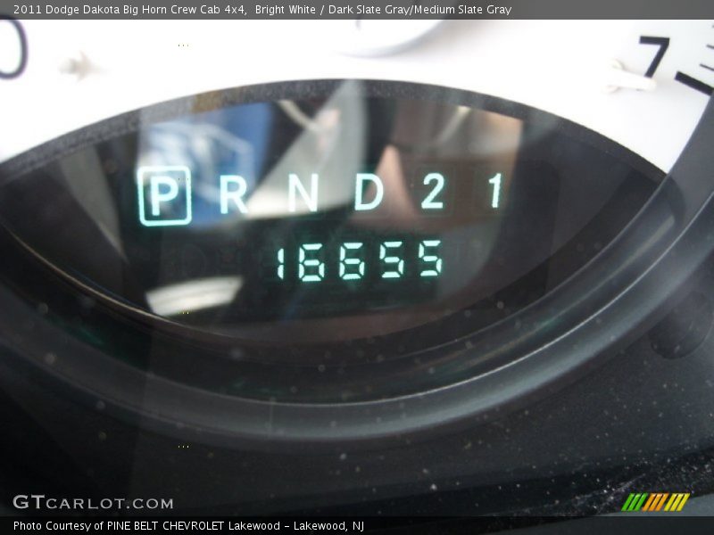 Bright White / Dark Slate Gray/Medium Slate Gray 2011 Dodge Dakota Big Horn Crew Cab 4x4