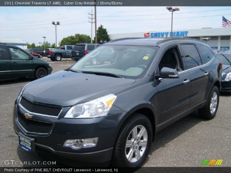 Cyber Gray Metallic / Ebony/Ebony 2011 Chevrolet Traverse LT AWD