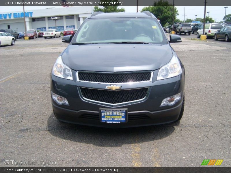 Cyber Gray Metallic / Ebony/Ebony 2011 Chevrolet Traverse LT AWD