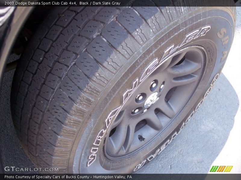 Black / Dark Slate Gray 2003 Dodge Dakota Sport Club Cab 4x4