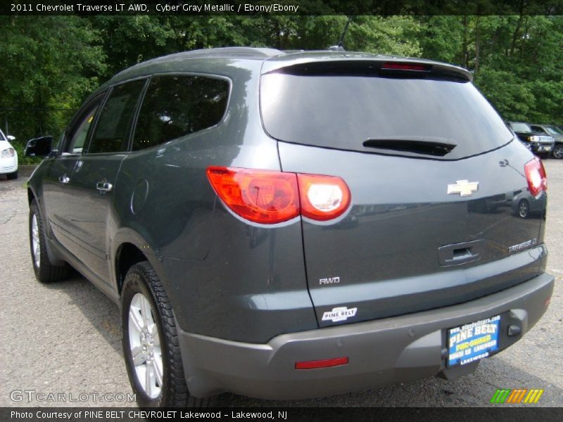 Cyber Gray Metallic / Ebony/Ebony 2011 Chevrolet Traverse LT AWD