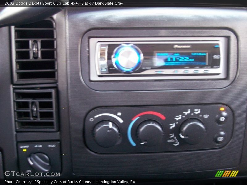 Black / Dark Slate Gray 2003 Dodge Dakota Sport Club Cab 4x4