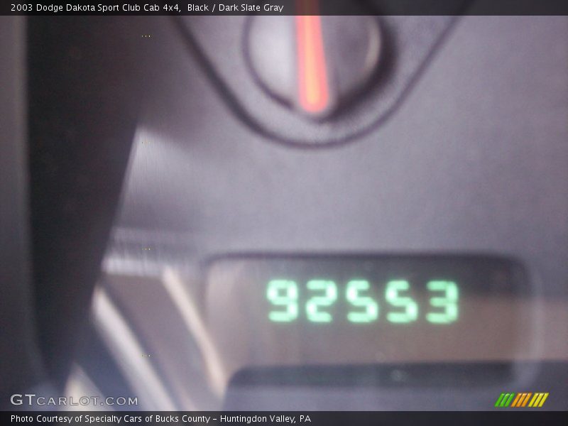 Black / Dark Slate Gray 2003 Dodge Dakota Sport Club Cab 4x4