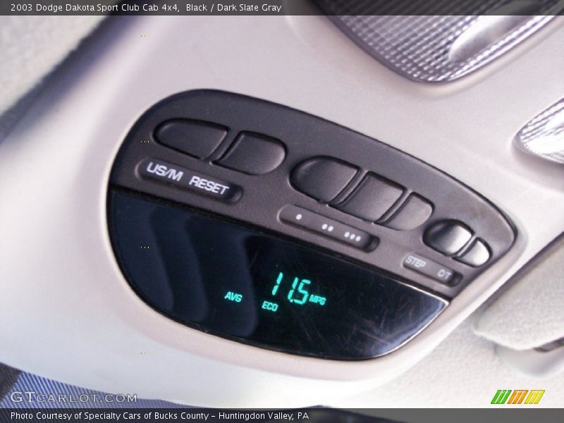 Black / Dark Slate Gray 2003 Dodge Dakota Sport Club Cab 4x4