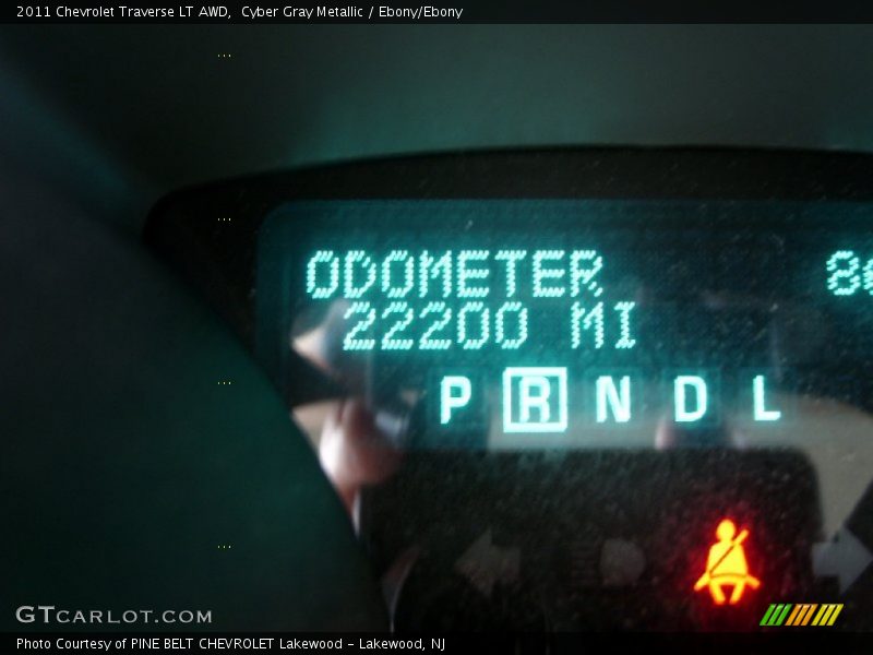 Cyber Gray Metallic / Ebony/Ebony 2011 Chevrolet Traverse LT AWD