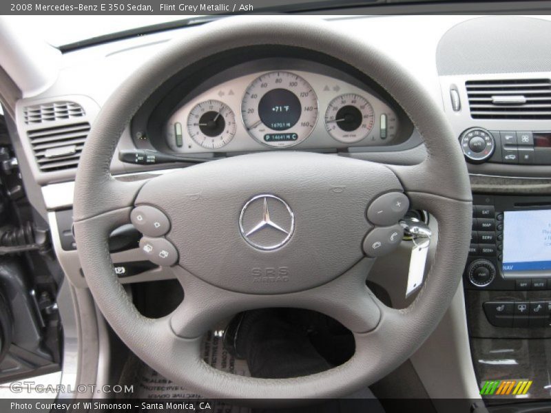 Flint Grey Metallic / Ash 2008 Mercedes-Benz E 350 Sedan