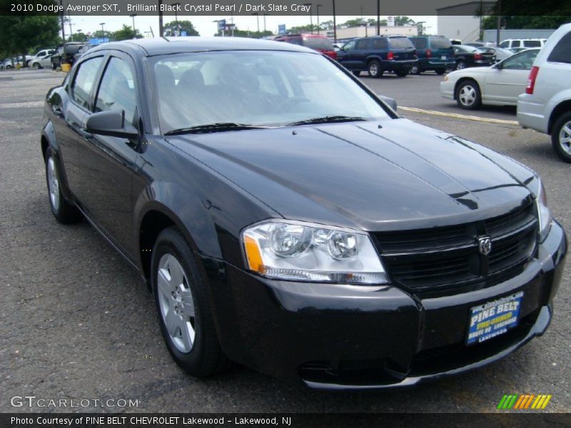 Brilliant Black Crystal Pearl / Dark Slate Gray 2010 Dodge Avenger SXT