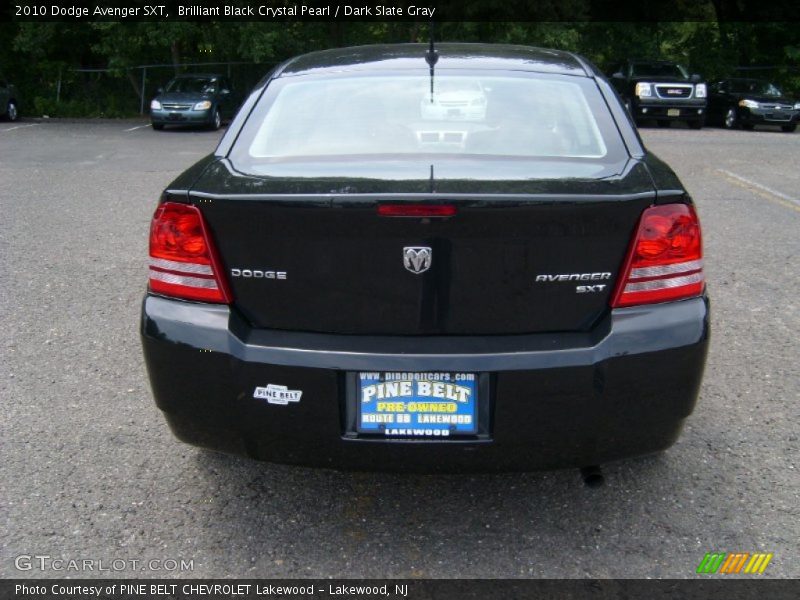 Brilliant Black Crystal Pearl / Dark Slate Gray 2010 Dodge Avenger SXT