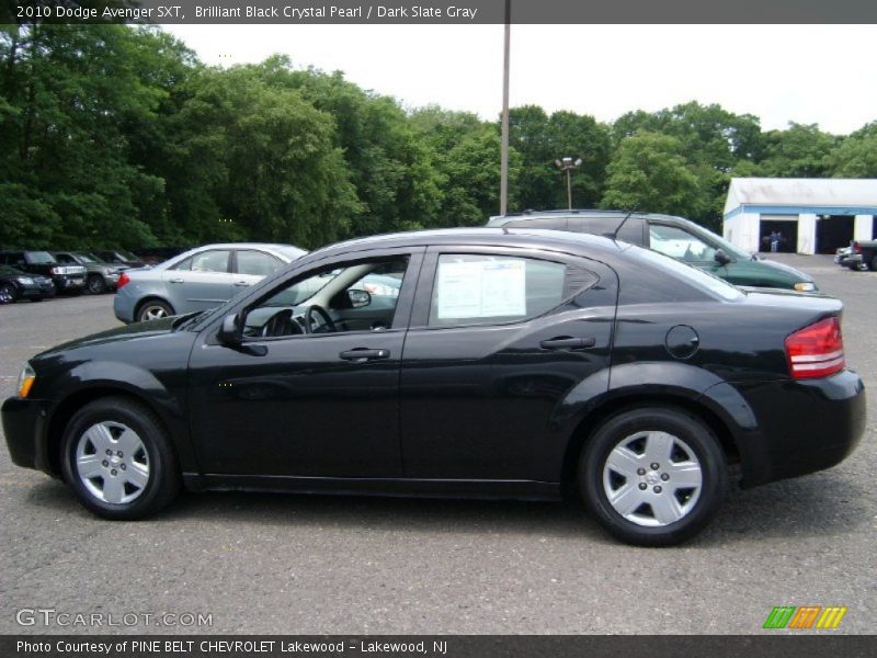 Brilliant Black Crystal Pearl / Dark Slate Gray 2010 Dodge Avenger SXT