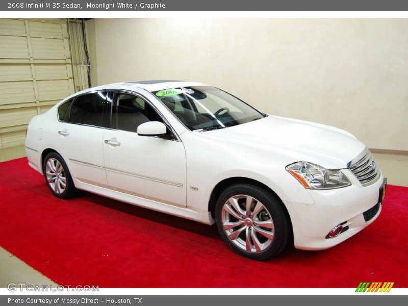 Moonlight White / Graphite 2008 Infiniti M 35 Sedan