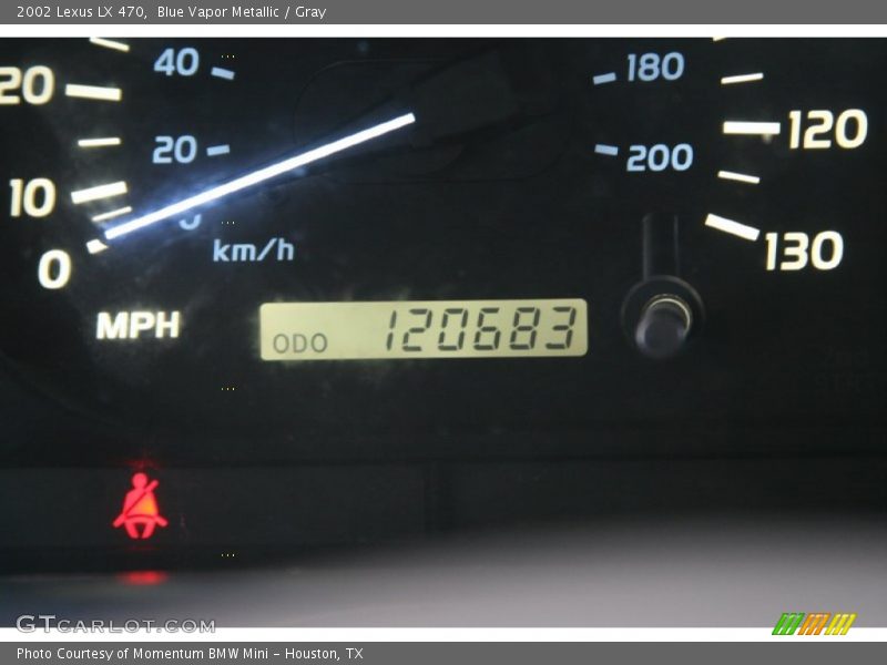 Blue Vapor Metallic / Gray 2002 Lexus LX 470