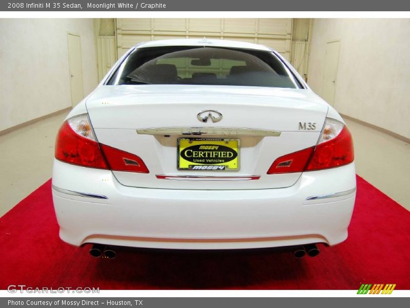 Moonlight White / Graphite 2008 Infiniti M 35 Sedan