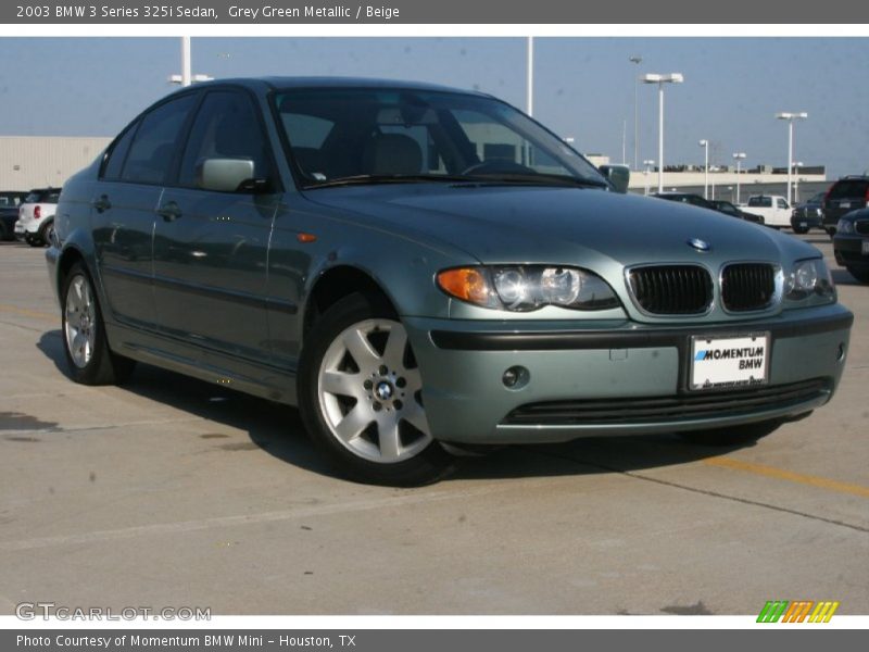 Grey Green Metallic / Beige 2003 BMW 3 Series 325i Sedan