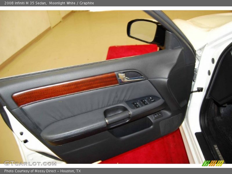 Moonlight White / Graphite 2008 Infiniti M 35 Sedan