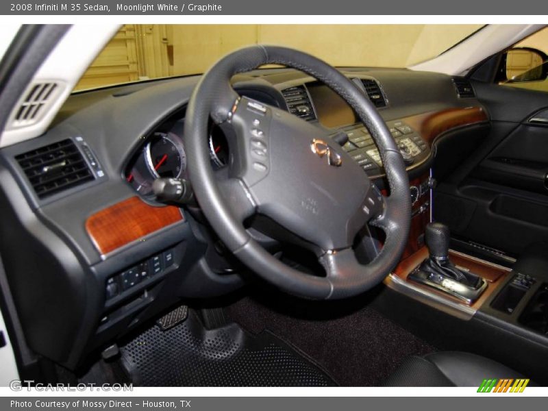 Moonlight White / Graphite 2008 Infiniti M 35 Sedan