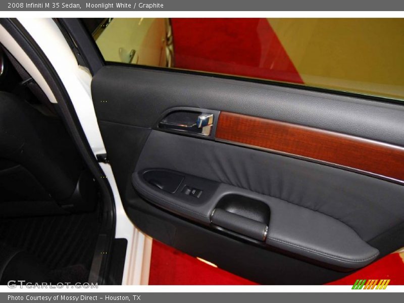 Moonlight White / Graphite 2008 Infiniti M 35 Sedan