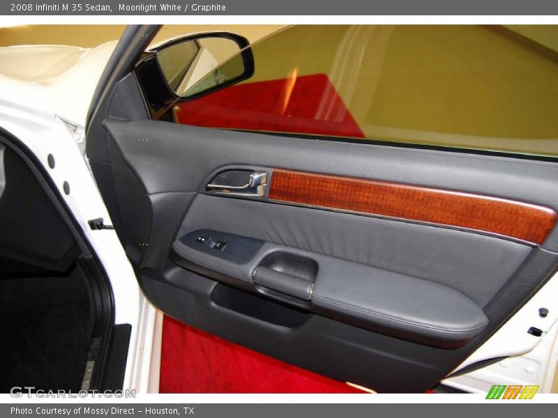 Moonlight White / Graphite 2008 Infiniti M 35 Sedan