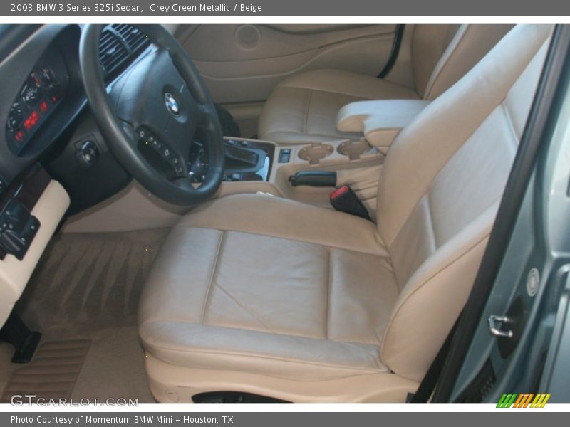 Grey Green Metallic / Beige 2003 BMW 3 Series 325i Sedan