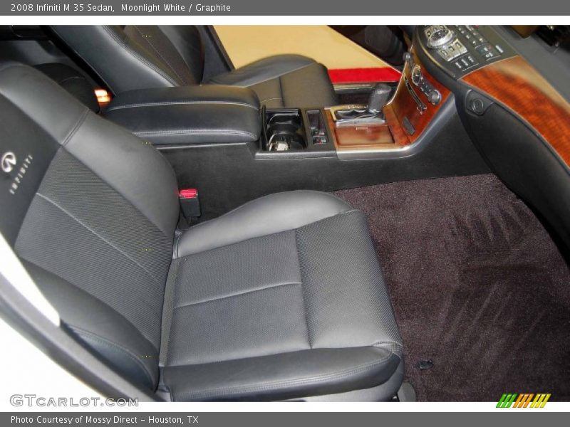 Moonlight White / Graphite 2008 Infiniti M 35 Sedan