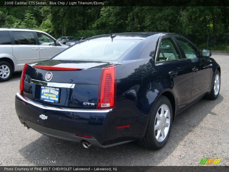 Blue Chip / Light Titanium/Ebony 2008 Cadillac CTS Sedan