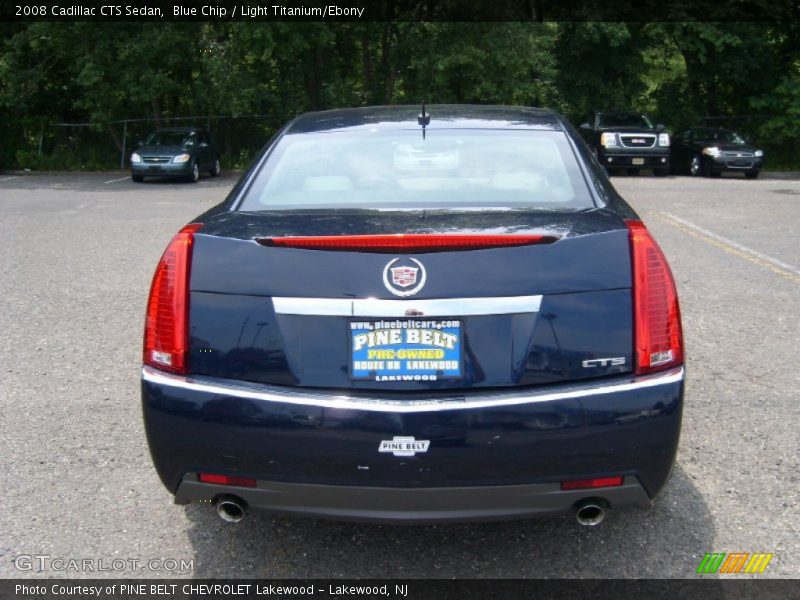 Blue Chip / Light Titanium/Ebony 2008 Cadillac CTS Sedan