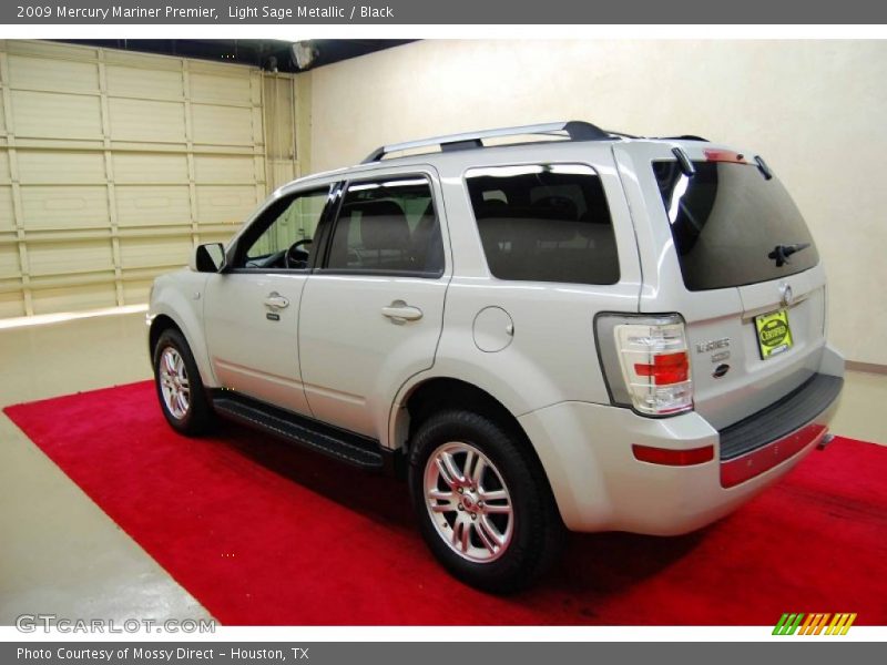 Light Sage Metallic / Black 2009 Mercury Mariner Premier