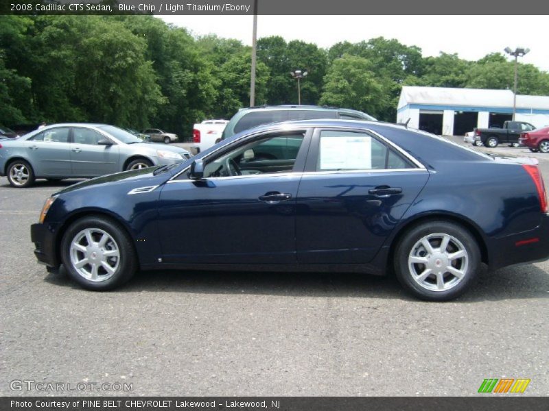 Blue Chip / Light Titanium/Ebony 2008 Cadillac CTS Sedan