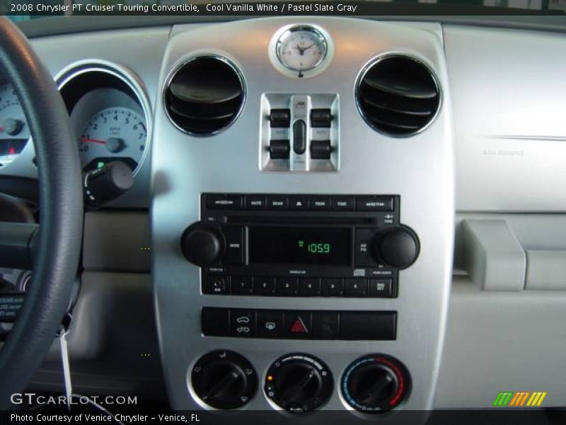 Cool Vanilla White / Pastel Slate Gray 2008 Chrysler PT Cruiser Touring Convertible
