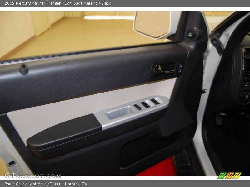 Light Sage Metallic / Black 2009 Mercury Mariner Premier